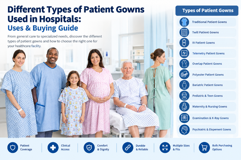 Different Types of Patient Gowns Used in Hospitals: Uses & Buying Guide